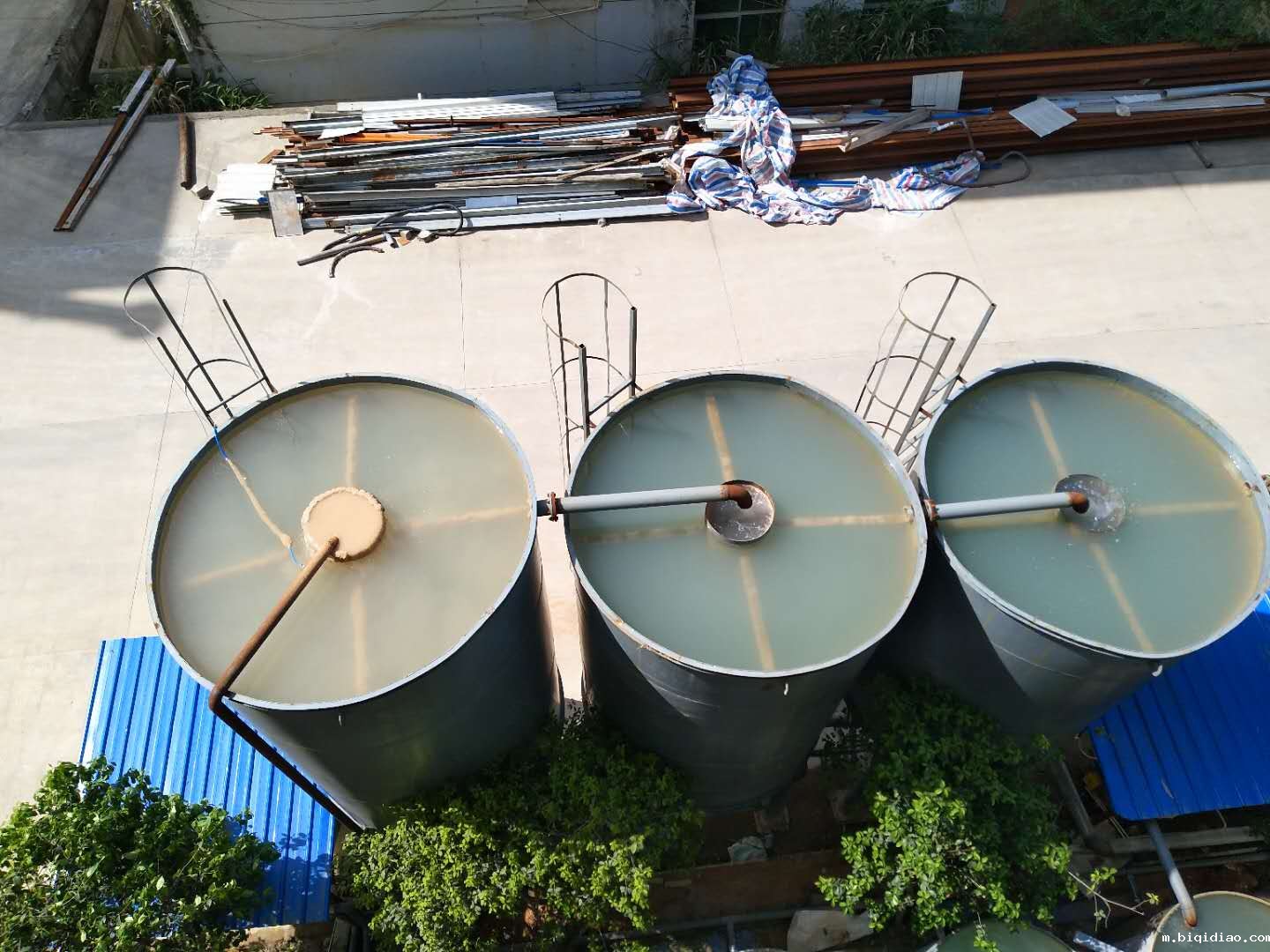 反流沉淀罐-三级沉淀-水样-现场图片